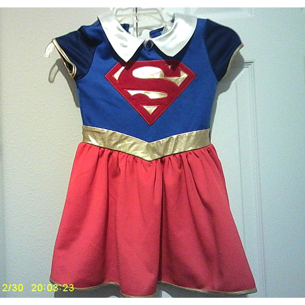 DC Superhero Girls Supergirl Child's Costume Size 6-6x